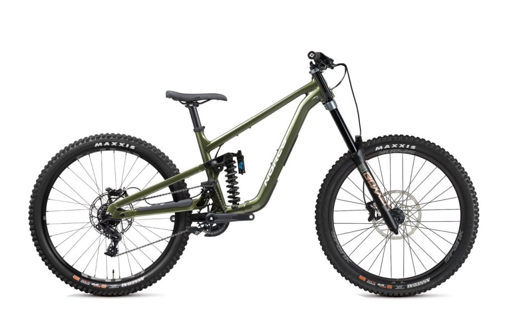 Standard DH rental bike in green colour
